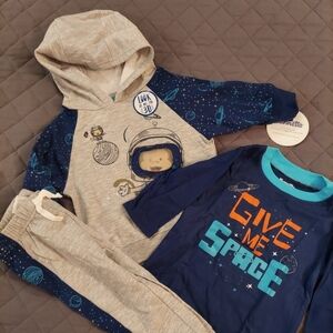 Gray and Navy Space Adventure Set